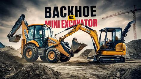 backhoe mini excavator quotes|backhoe vs mini.